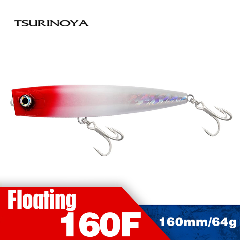 Fishing Lure Popper - TSURINOYA トップウォーターポッパー釣りルアー 160 ミリメートル 68 グラムロングキャスト海水フック人工餌マグロ、GT