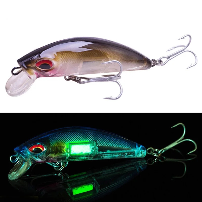 Fishing Lure Crankbait - 3D 目発光ミノー釣りルアー 7 センチメートル 11.5 グラムジグシンキングワブラーハード餌人工クランクベイト夜釣りペスカ