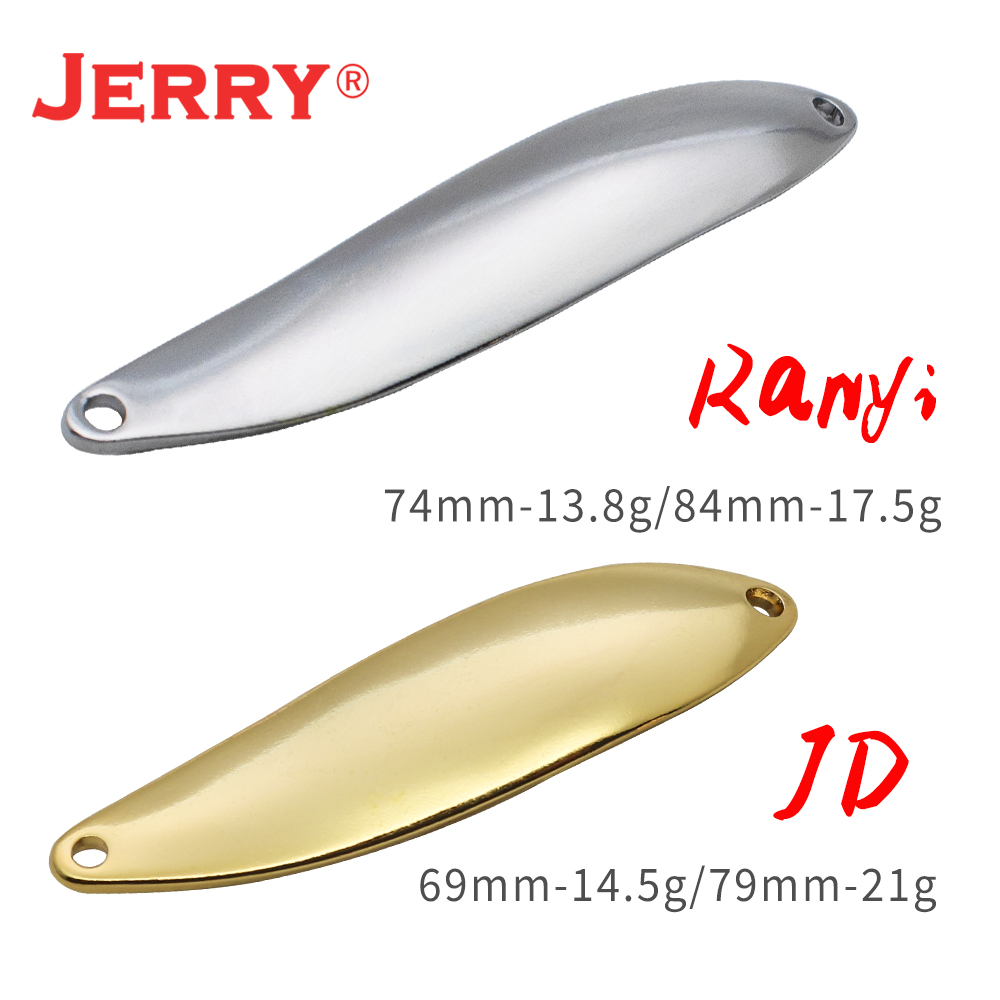 Fishing Lure Swimbait - ジェリーJD14.5g21g未塗装サーモンパイクフィッシングスプーンブラスキャスティングフィッシングルアースティールヘッドザンダー用人工餌