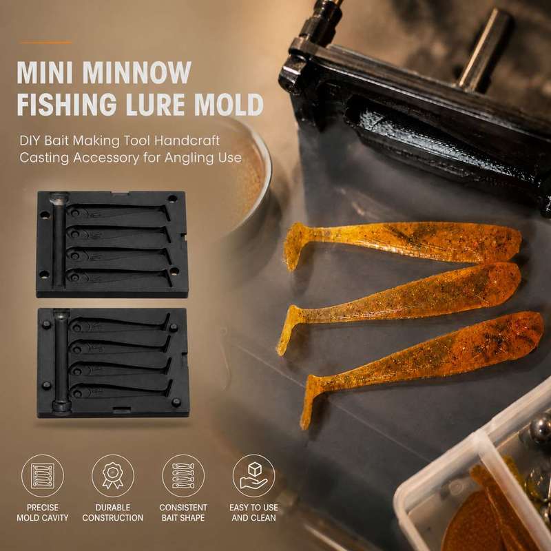 Fishing Lure Making Kit - ミニミノー釣り餌型、DIY手作りルアー製作ツール