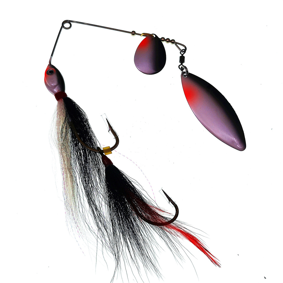 Fishing Lure Blade Bait - MUKUN フィッシングスピナーベイトルアー 39g ダブルウィローブレードスピナーベイト バス パイク