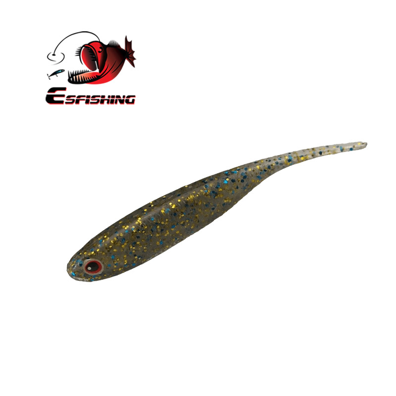 Fishing Lure Soft Plastic - ESFISHING I 光沢のあるシャッド 10 個 70