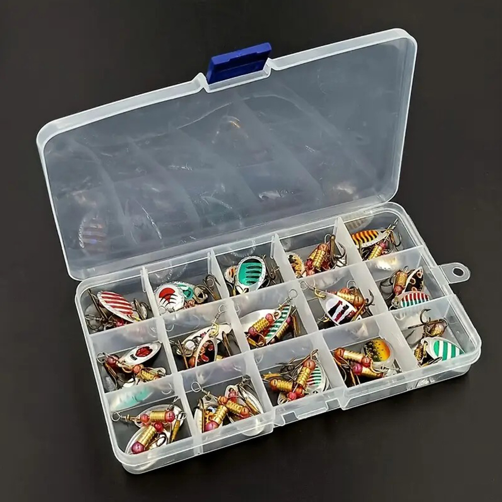 Fishing Lure Spoon - 30個入りメタルスプーンスピナーフィッシングルアー、トレブルフック付きスプーンベイト、クランクベイト、バス、パイク用フィッシングウォブラー