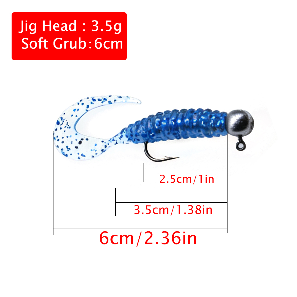 Mr.Lurion 10個/箱 6cm グラブ 3.5g ジ - Fishing Lure Soft Plastic のレビューと価格