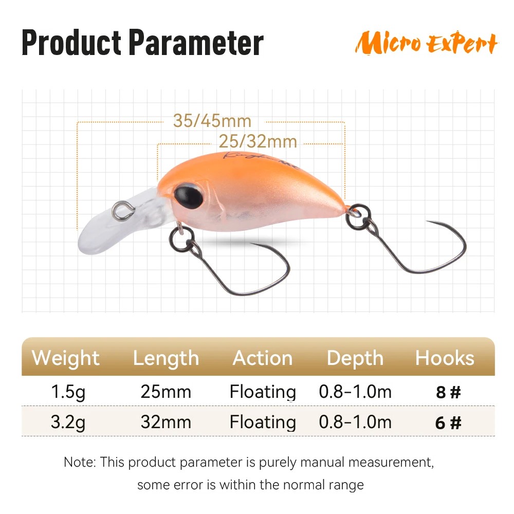 キングダムフィッシングルアー マイクロエキスパートミノー 1 - Fishing Lure Crankbait のレビューと価格