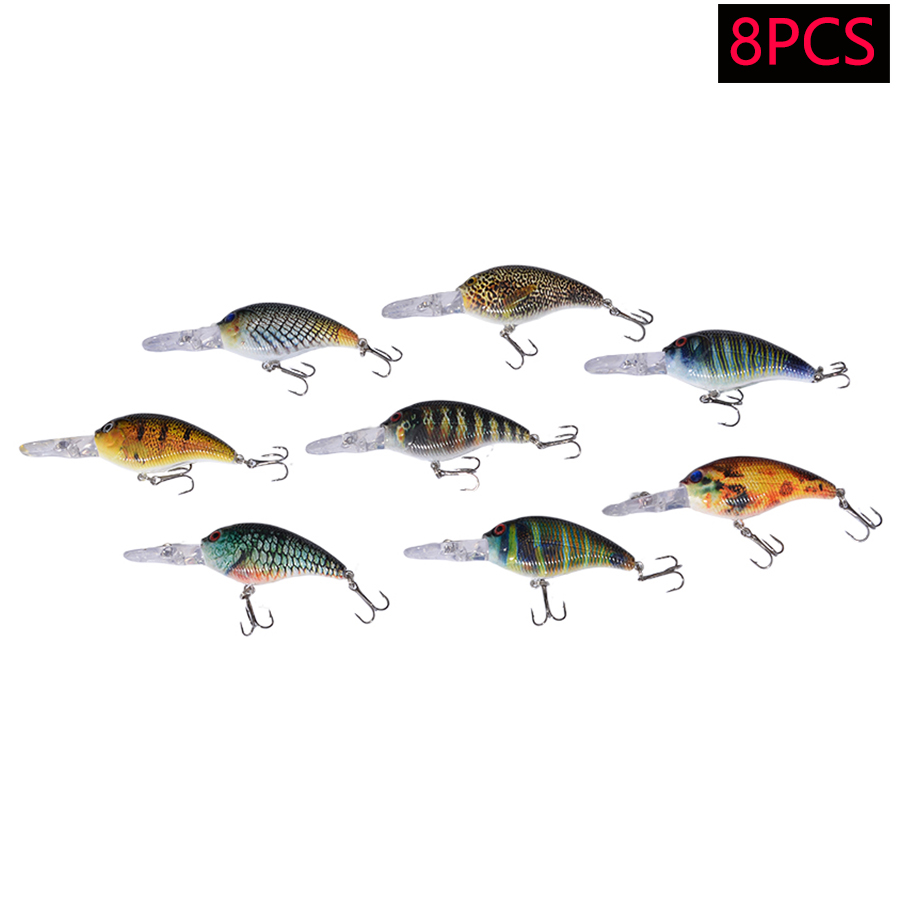 8個入り ジャークベイト ミノー ABSハードベイト 人工ウ - Fishing Lure Crankbait のレビューと価格