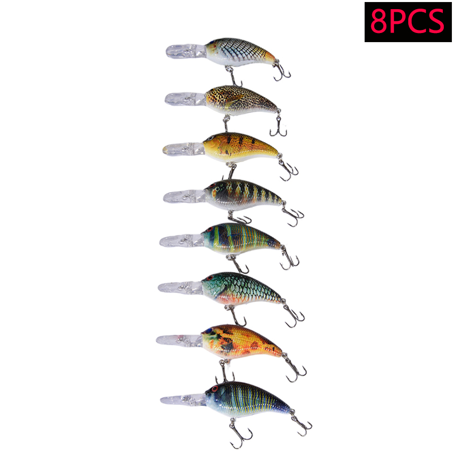 8個入り ジャークベイト ミノー ABSハードベイト 人工ウ - Fishing Lure Crankbait のレビューと価格