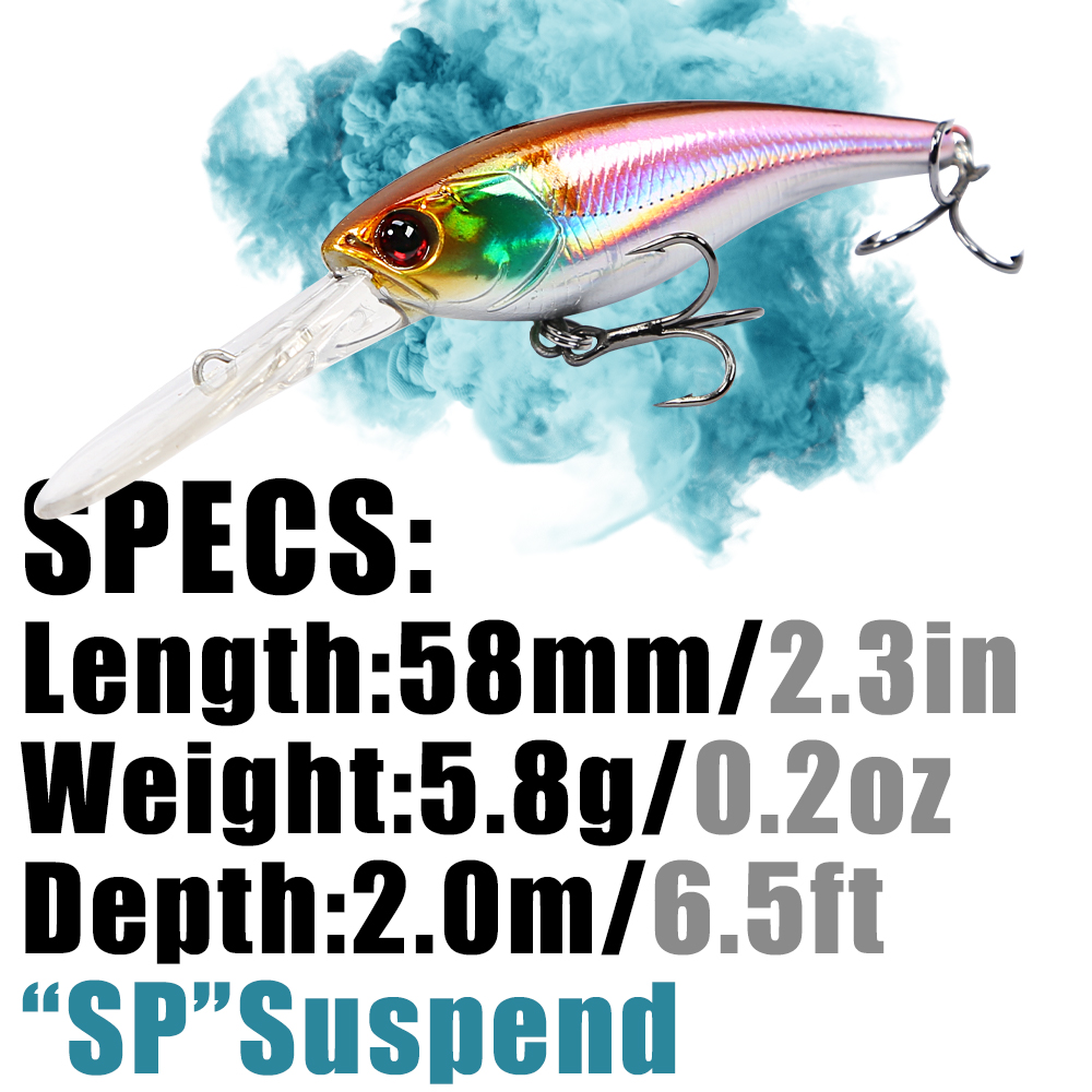 B&U 58 ミリメートルロングキャストウェイトシステムトッ - Fishing Lure Crankbait のレビューと価格