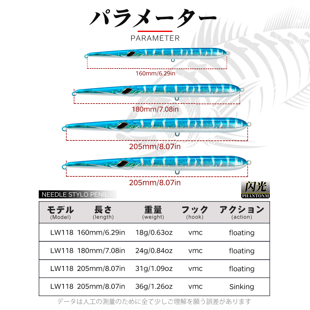 ハントハウス スタイロ 160/180/205mm 18/2 - Fishing Lure Spoon のレビューと価格