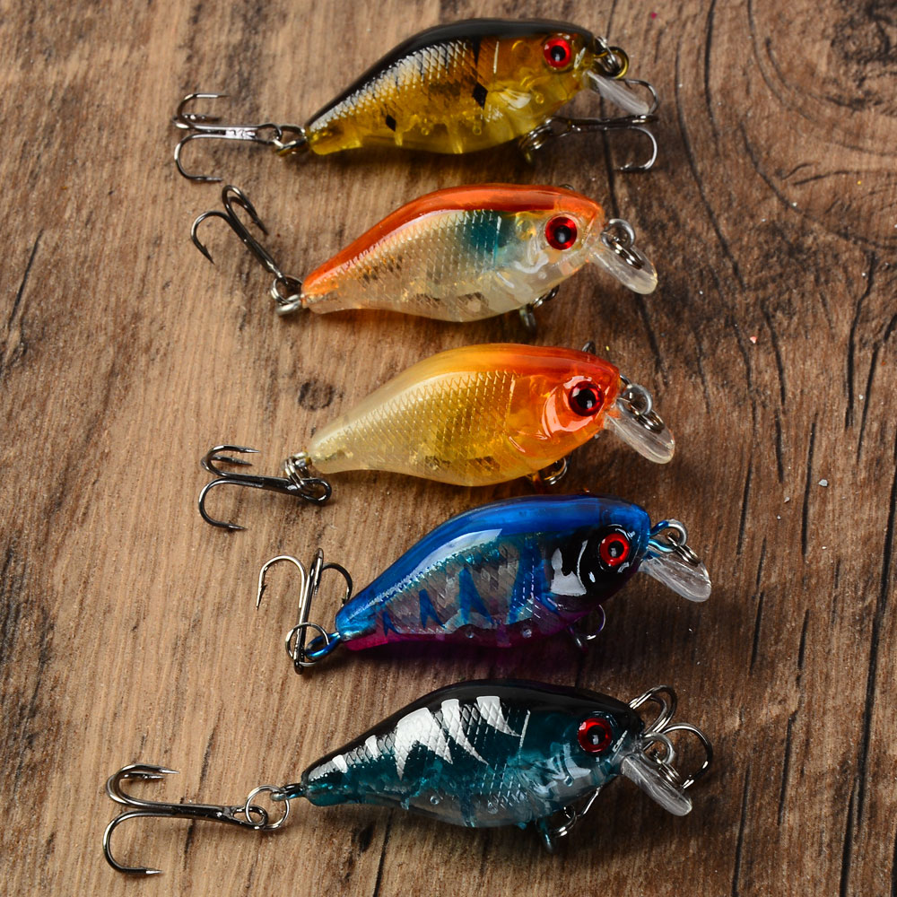 5 個フローティングクランクベイト餌釣りルアーウォブラーカー - Fishing Lure Jerkbait のレビューと価格