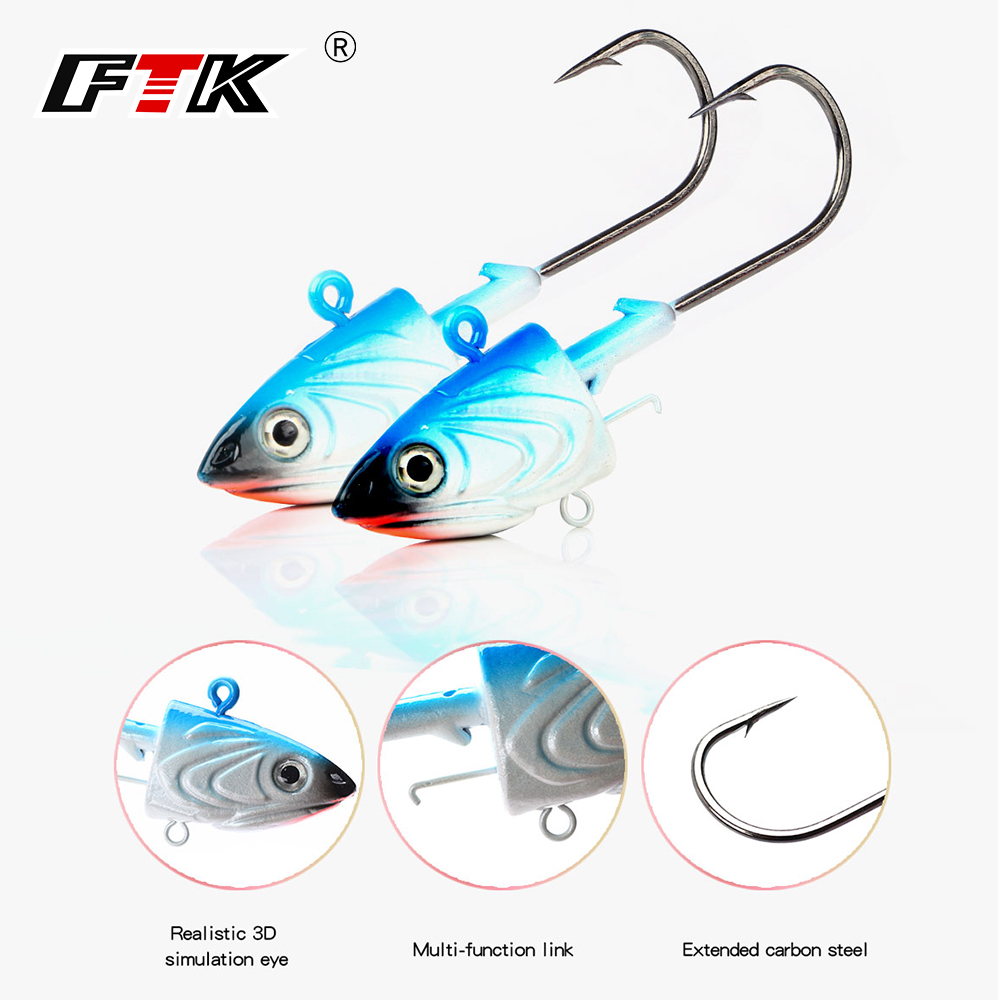 FTK 2個入り ジグヘッド 釣り針 40g 55g 80g - Fishing Lure Soft Plastic のレビューと価格
