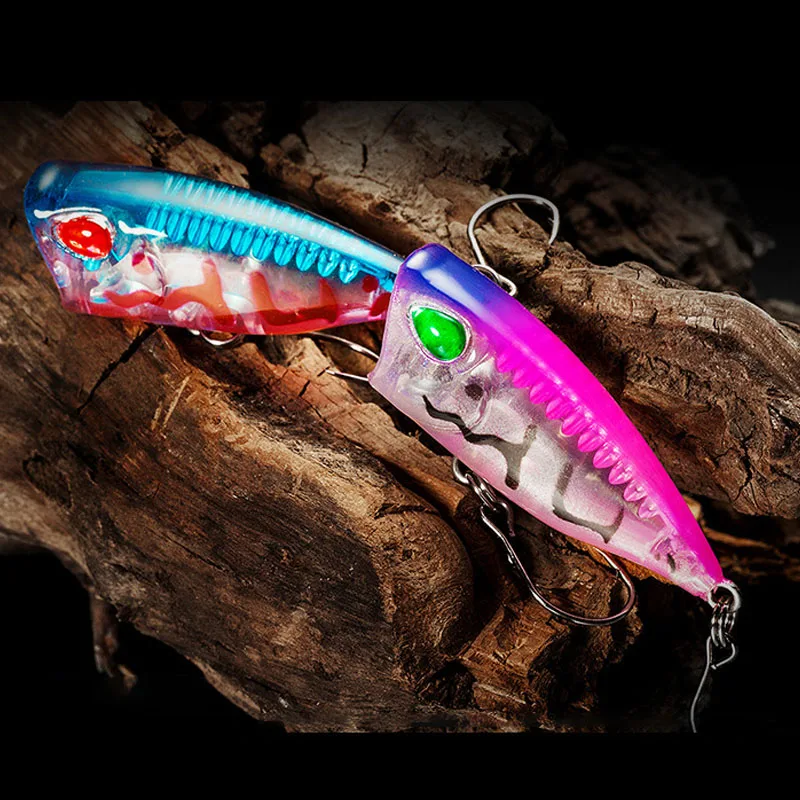 新 1 個 4 センチメートル 3 グラムミニポッパーハード - Fishing Lure Popper のレビューと価格