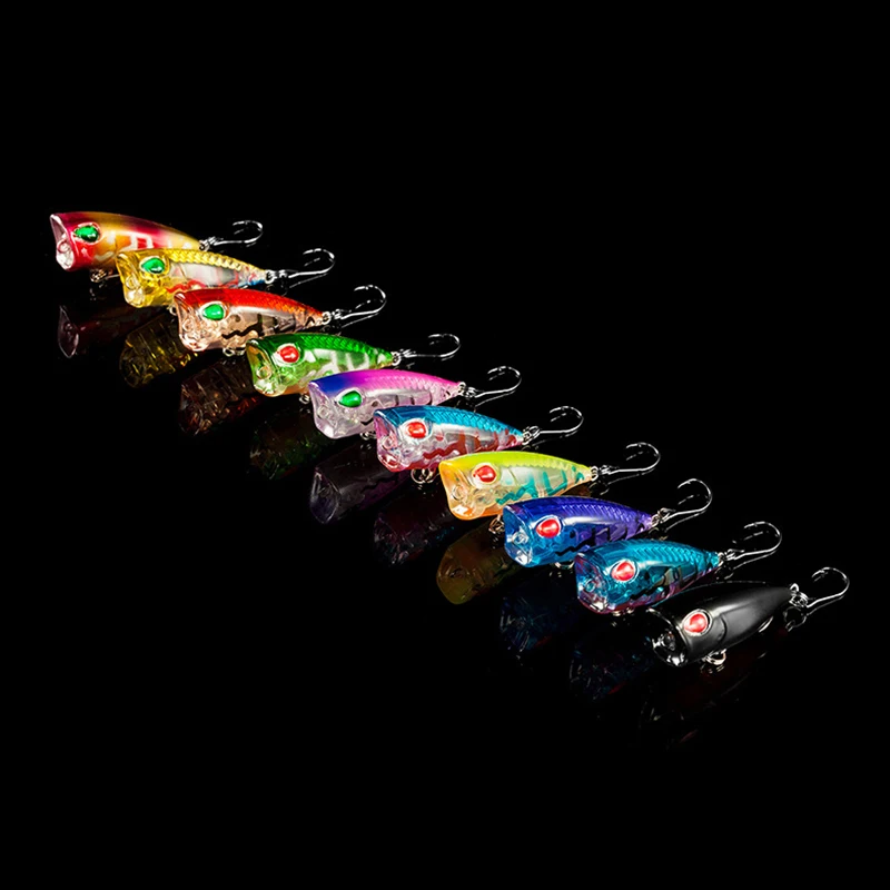 新 1 個 4 センチメートル 3 グラムミニポッパーハード - Fishing Lure Popper のレビューと価格