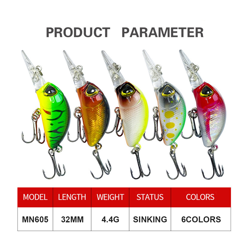 3.2 センチメートル 4.4 グラム釣りルアーシンキングマ - Fishing Lure Jerkbait のレビューと価格