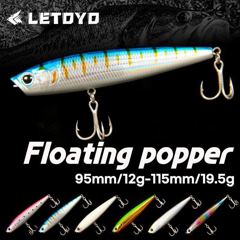 LETOYO 12g/19.5g フローティングポッパー ル - Fishing Lure Popper のレビューと価格