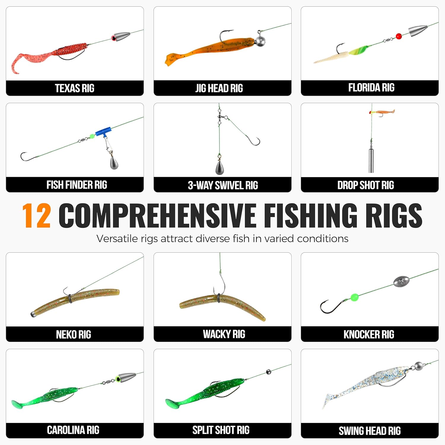 187個の釣りアクセサリーキット、整理整頓された釣り道具箱（ - Fishing Lure Making Kit のレビューと価格
